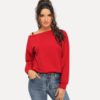 Solid Pullover Sweatshirt 2018 Autumn Casual Women Sweatshirts