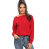 Solid Pullover Sweatshirt 2018 Autumn Casual Women Sweatshirts - Image 5
