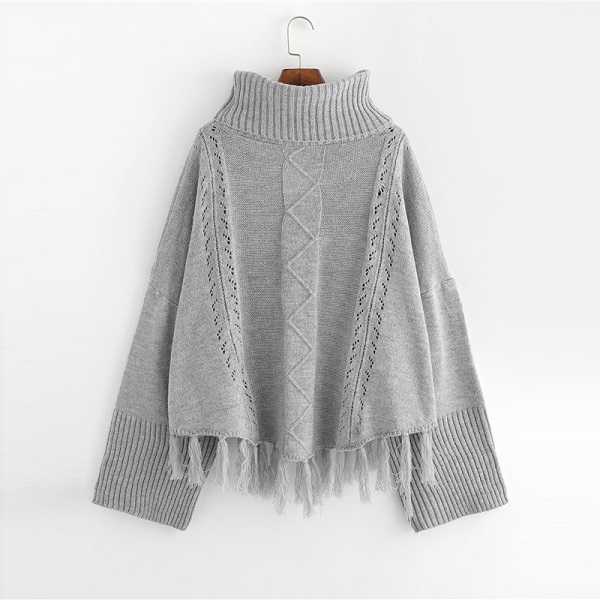 Solid Pullovers Jumper Autumn Casual Elegant Women Sweaters