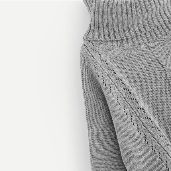 Solid Pullovers Jumper Autumn Casual Elegant Women Sweaters - Image 3