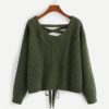 Solid Sweater 2018 Autumn Sexy Women Pullovers Sweats