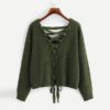 Solid Sweater 2018 Autumn Sexy Women Pullovers Sweats - Image 3