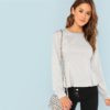 Solid Sweatshirt 2018 Autumn Campus Women Pullovers Sweatshirts