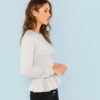 Solid Sweatshirt 2018 Autumn Campus Women Pullovers Sweatshirts - Image 2