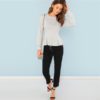 Solid Sweatshirt 2018 Autumn Campus Women Pullovers Sweatshirts - Image 5