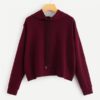 Solid Sweatshirt Autumn Casual Minimalist Women Sweatshirts