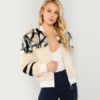 Stand Collar Long Sleeve Highstreet Outerwear Women Winter Short Coats