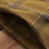Stand Collar Long Sleeve Plaid Shirt Dress - Image 8