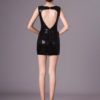 Sweetheart Neck Backless Sequined Black Dress - Image 8