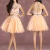 Two Pieces Short Prom Beading Graduation Dresses