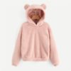 Teddy Hoodie Pullovers Sweatshirt Autumn Women Campus Casual Sweatshirts