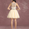 Two Pieces Homecoming Dresses Vanilla Cream Beaded Short Graduation Dress - Image 7