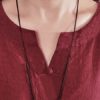 O-Neck Short Sleeve Cotton Linen Maxi Dress - Image 10