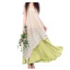 Vintage Dress Floral Embroidery Maxi Dress