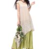Vintage Dress Floral Embroidery Maxi Dress - Image 3