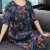 Vintage Printing Floral Long Dress - Image 5