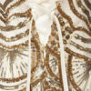 Vintage Prom Dresses Gold Sequin Strapless 1920s Flapper Dress Maxi Evening Dress - Image 4