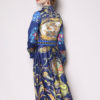 Vintage Shirt Dress Buttons Printed Party Dress - Image 2