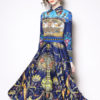 Vintage Shirt Dress Buttons Printed Party Dress - Image 4