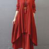 Vintage Women Irregular Maxi Dresses