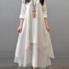 Vintage Women Irregular Maxi Dresses - Image 8