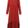 Vintage Women Irregular Maxi Dresses - Image 2