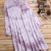 Vintage Women Print Button Half Sleeve Turn Down Collar Shirt Dress - Image 5