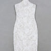 Wedding Party Dress White Lace Birthday Dress Halter Backless Bodycon Dress - Image 5