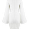 Party Dresses Long Sleeve Round Neck Split Women Bodycon Dress - Image 5
