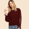 Women Casual Round Neck Long Sleeve Sweatshirt Women Autumn Sweatshirts