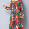 Women Ethnic Style Printing Loose Dress