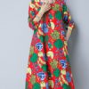 Women Ethnic Style Printing Loose Dress - Image 2