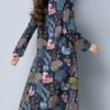 Women Ethnic Style Printing Loose Dress - Image 3