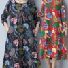 Women Ethnic Style Printing Loose Dress - Image 5