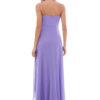 Women Party Dress Lilac Straps Sleeveless Rhinestones Pleated Layered Chiffon Maxi Dresses - Image 4