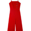 Women Red Buttons Jumpsuit - Image 7