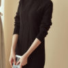 Women Sweater Long Sleeve High Collar Warm Pullover - Image 6