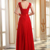 Prom Dresses Lace Applique Evening Dresses Chiffon Sleeveless Sash Floor Length Formal Gowns - Image 11