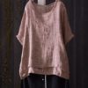 Asymmetrical Split Casual Blouse - Image 7