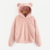 Pink Preppy Lovely With Bears Ears Solid