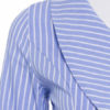 Blue Shirt Dress Striped Bodycon Casual Dress - Image 5