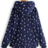 Cartoon Cat Print Hooded Coat - Image 7