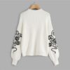 Casual Round Neck Long Sleeve Sweater