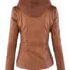 Casual Zipper Hooded PU Leather Jackets - Image 5