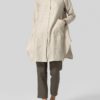Cotton Button Hoodie Long Sleeve Tops - Image 3