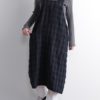 Cotton Linen Plaid Cross Back Apron Dress - Image 2