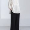 Cotton Long Sleeve Casual Blouse - Image 5