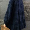 Crew Neck Long Sleeve Plaid Blouse - Image 8