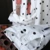 Dot Lapel Long Sleeve Shirt Blouse - Image 5