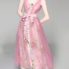 Elegant Floral Patchwork Loose Dress - Image 2